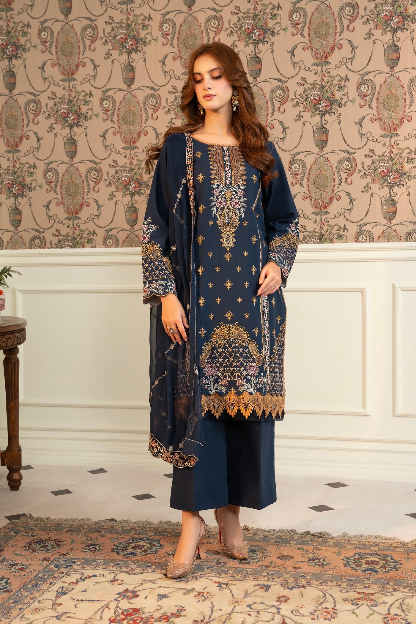 3 Piece Luxury Embroidered | CLE-0202