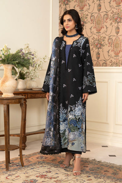 3 Piece Unstitched Embroidered Lawn Suit | MPT-2611