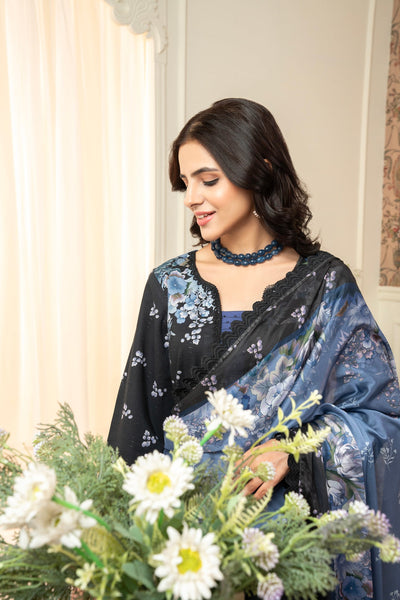 3 Piece Unstitched Embroidered Lawn Suit | MPT-2611