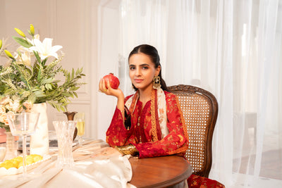 3 Piece Unstitched Embroidered Lawn Suit | MPT-2617