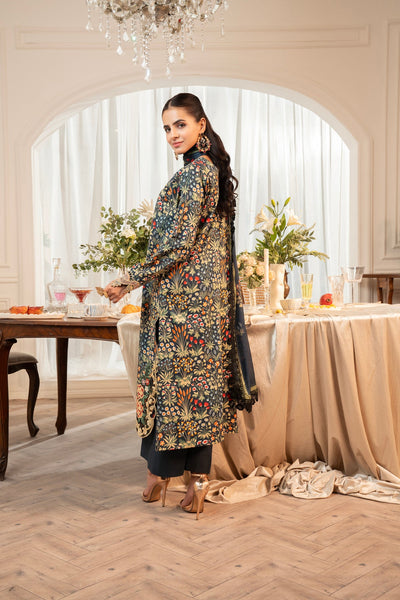 3 Piece Unstitched Embroidered Lawn Suit | MPT-2614