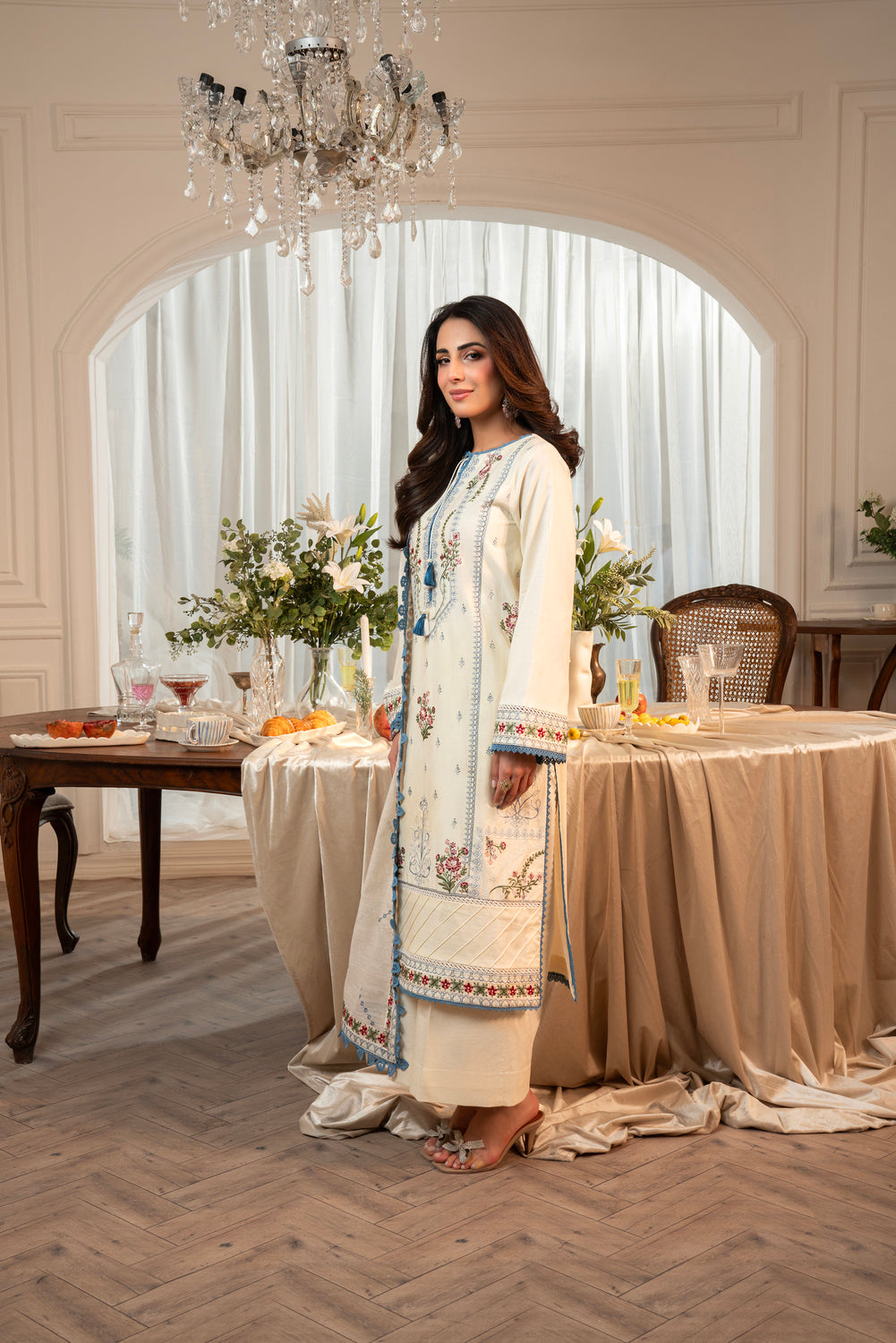 3 Piece Luxury Embroidered | CLE-0203