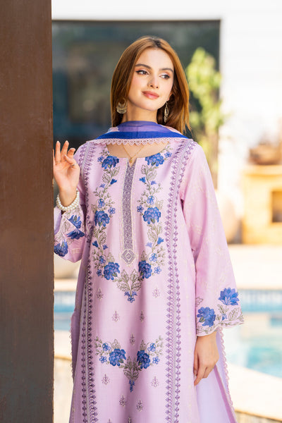 3 Piece Unstitched Luxury Embroidered | CLE-0209