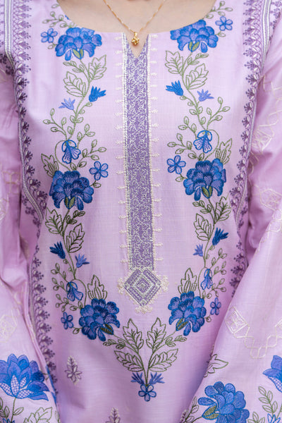 3 Piece Unstitched Luxury Embroidered | CLE-0209