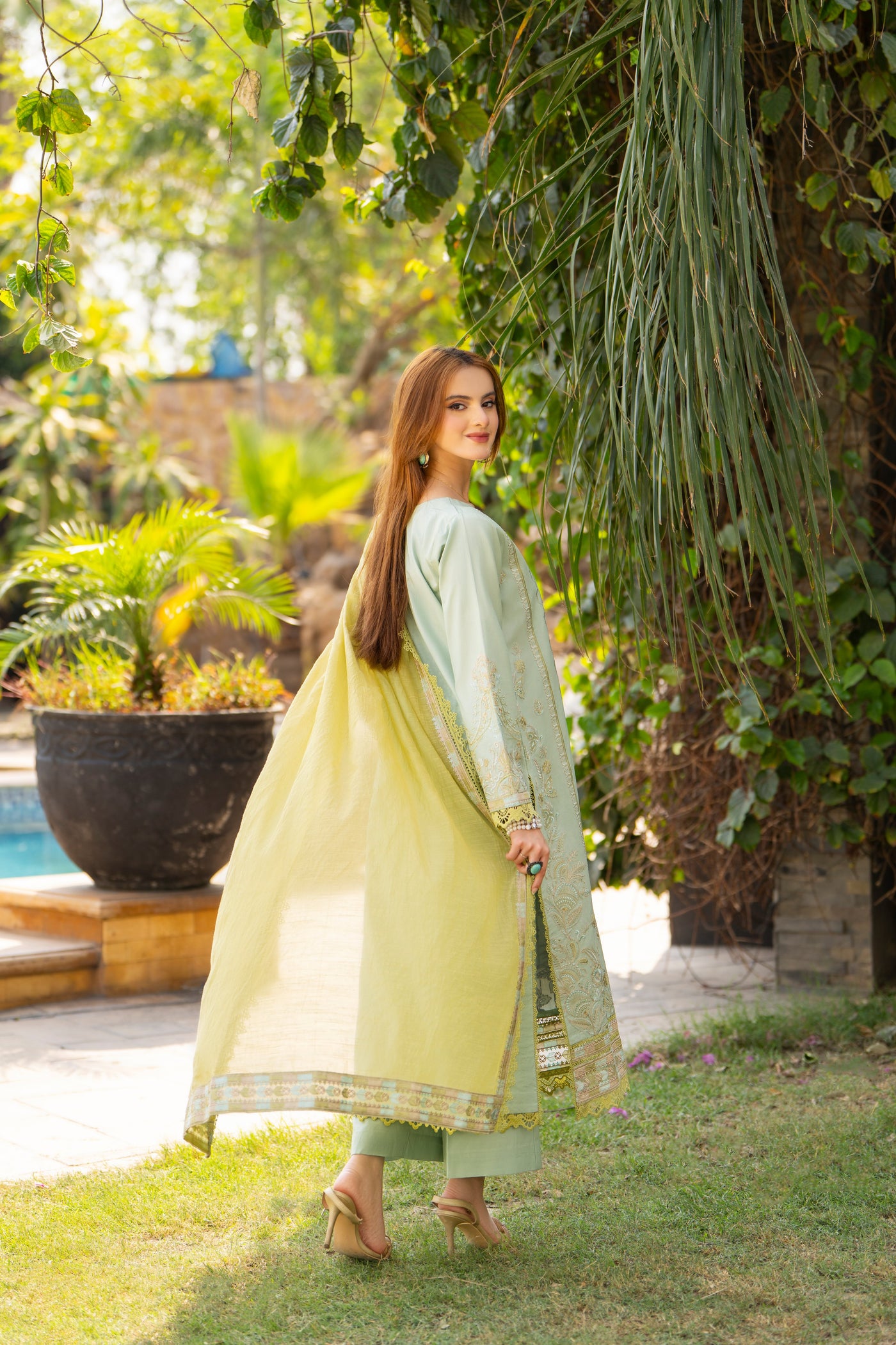 3 Piece Unstitched Luxury Embroidered | CLE-0210