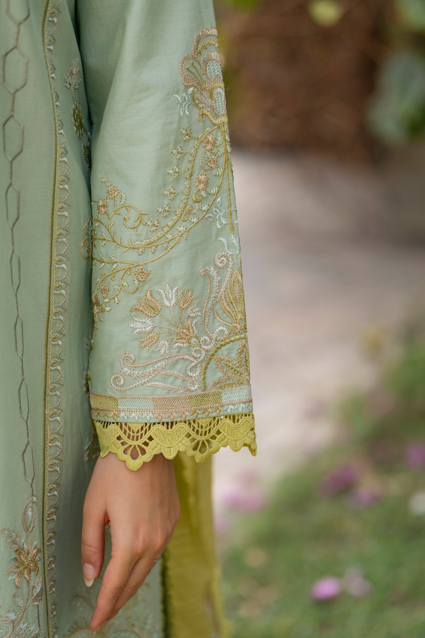 3 Piece Unstitched Luxury Embroidered | CLE-0210