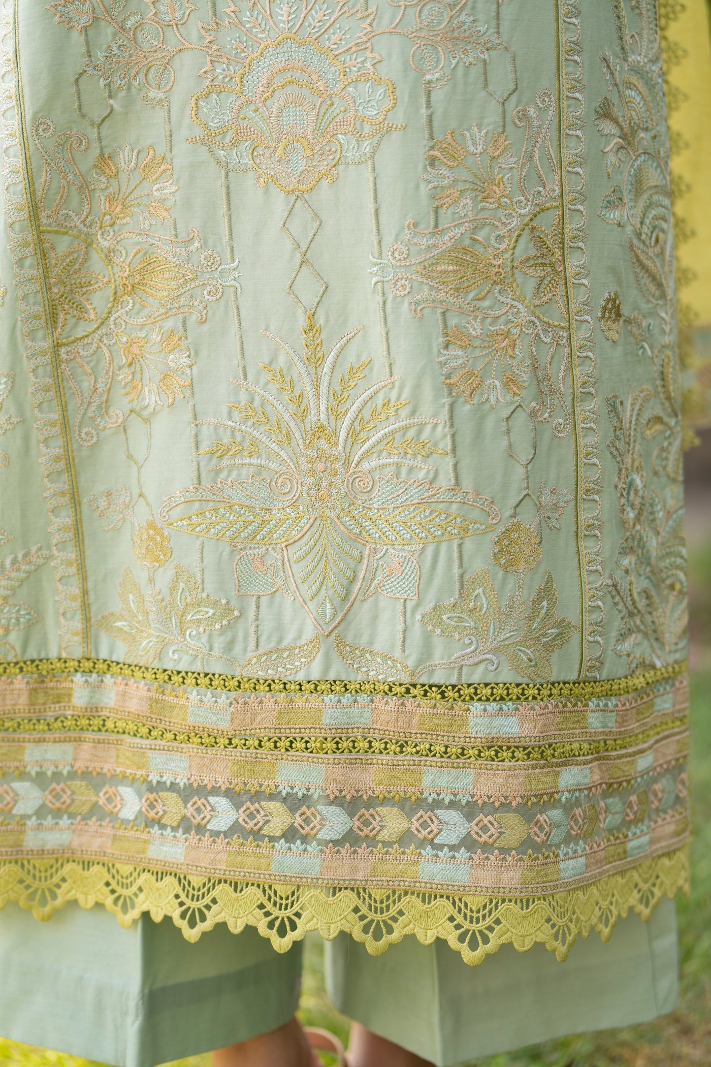 3 Piece Unstitched Luxury Embroidered | CLE-0210