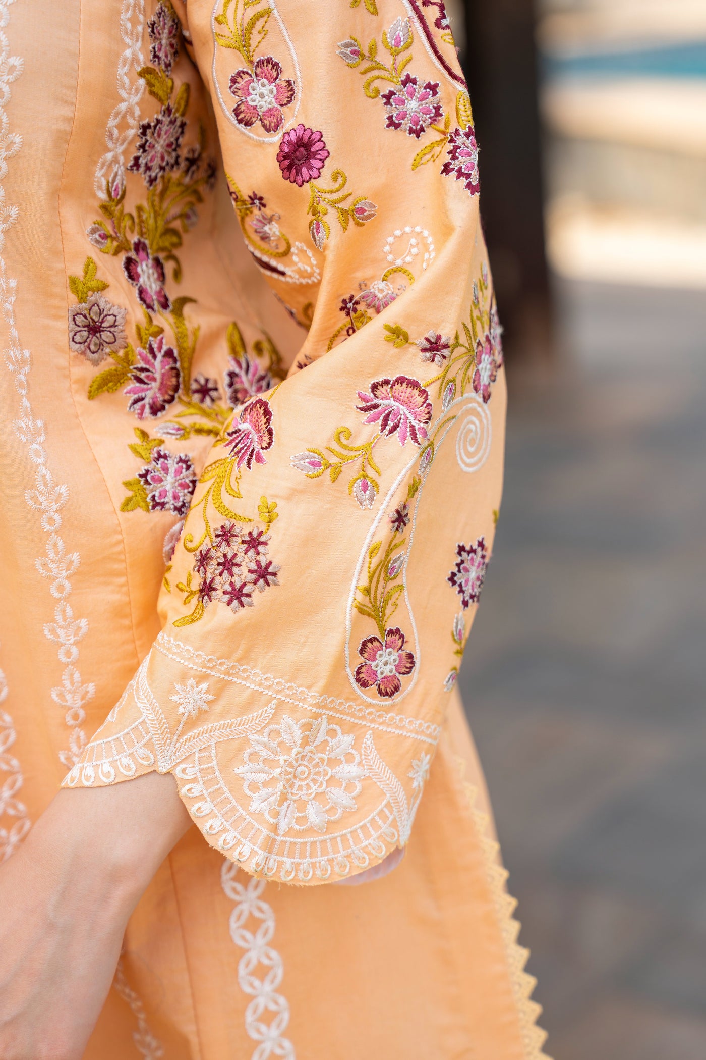3 Piece Unstitched Luxury Embroidered | CLE-0207