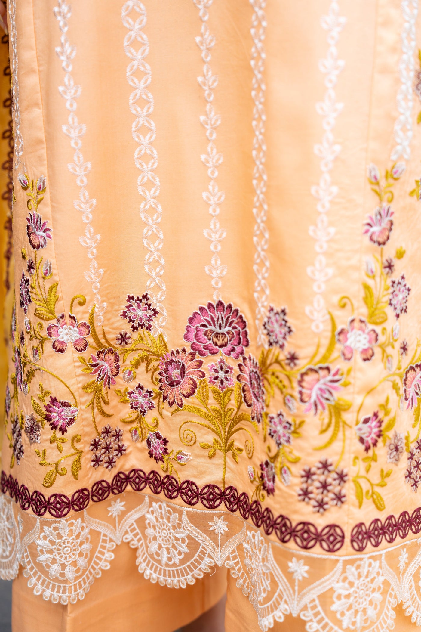 3 Piece Unstitched Luxury Embroidered | CLE-0207