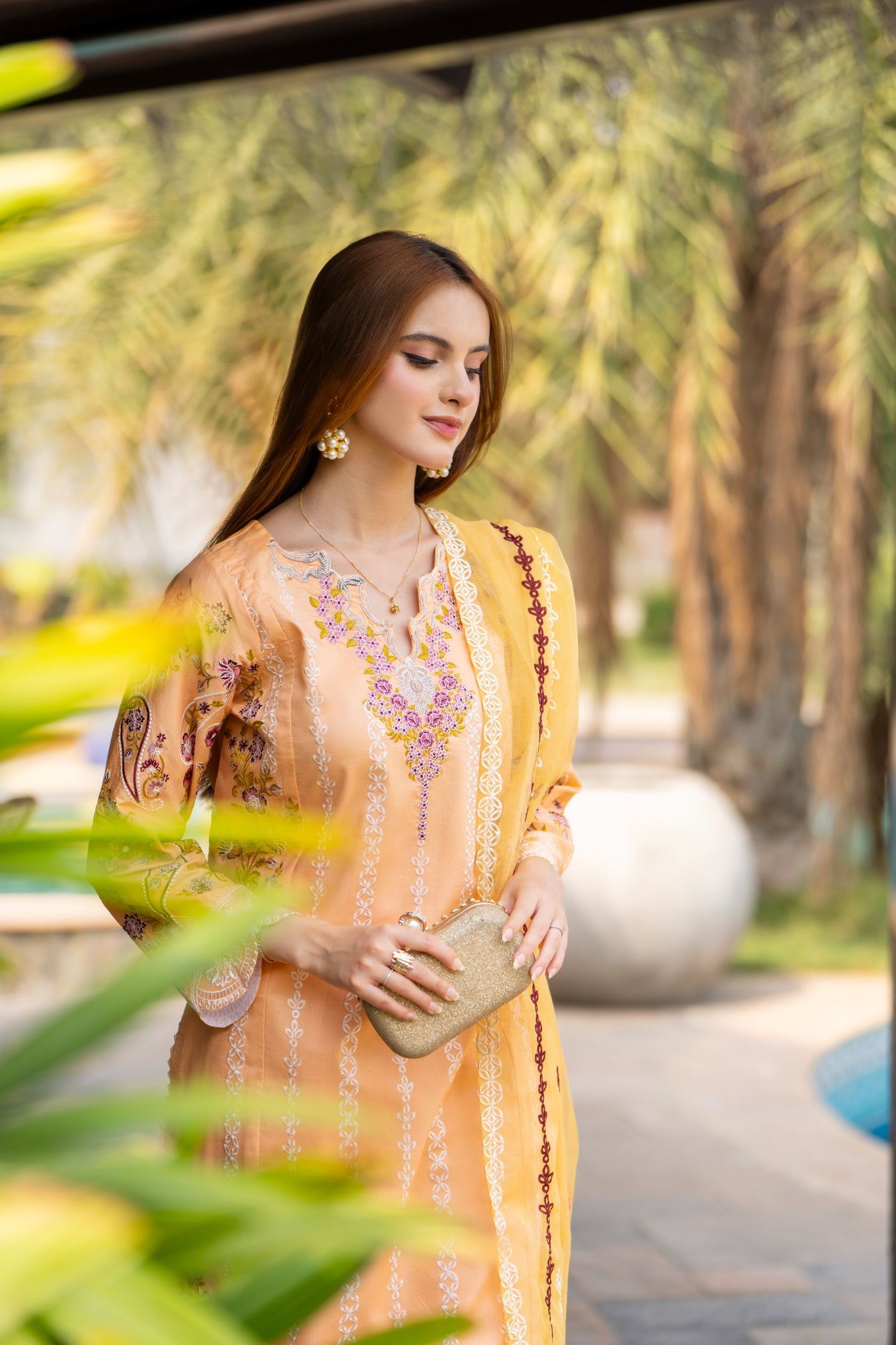 3 Piece Unstitched Luxury Embroidered | CLE-0207