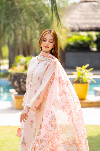 3 Piece Unstitched Luxury Embroidered | CLE-0208