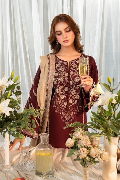 3 Piece Luxury Embroidered | CLE-0204