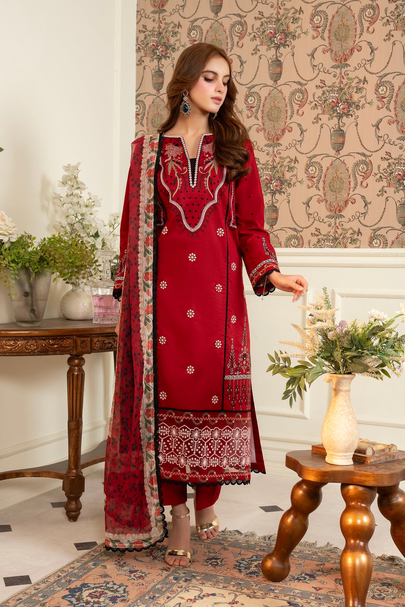 3 Piece Luxury Embroidered | CLE-0201