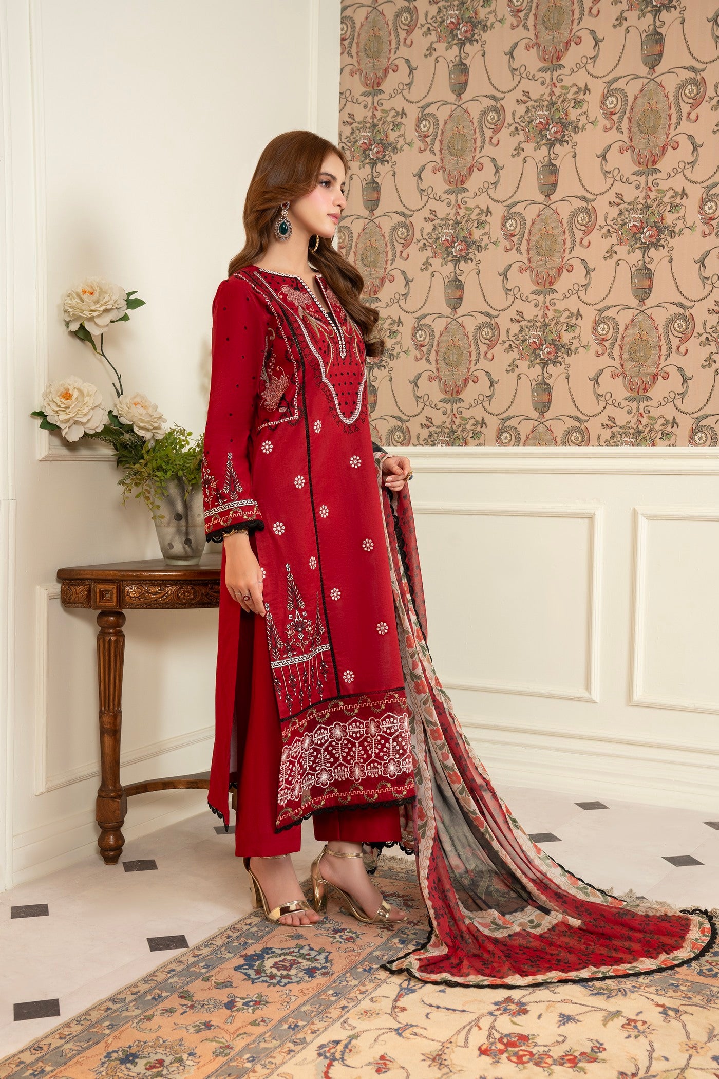 3 Piece Luxury Embroidered | CLE-0201